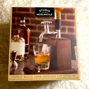 Vintage Drink Dispenser - Wood